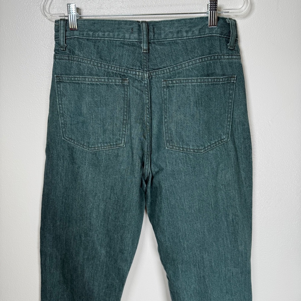 Uniqlo U Mens Green High Rise Straight Leg Jeans 27x32 439566 Christophe Lemaire - Picture 7 of 13